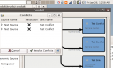 Conduit status icon and detachable conflict window